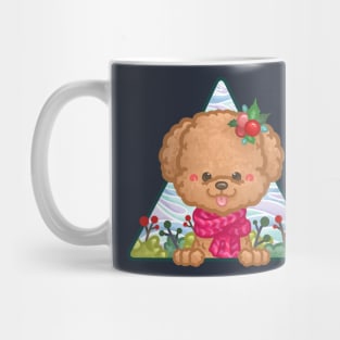 Christms Poodle Mug